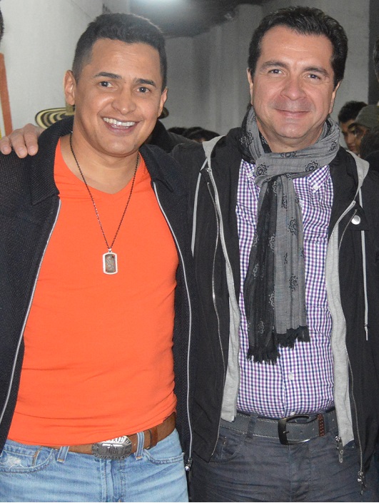 Jorge Celedón y su Manager General Alfonso Castro