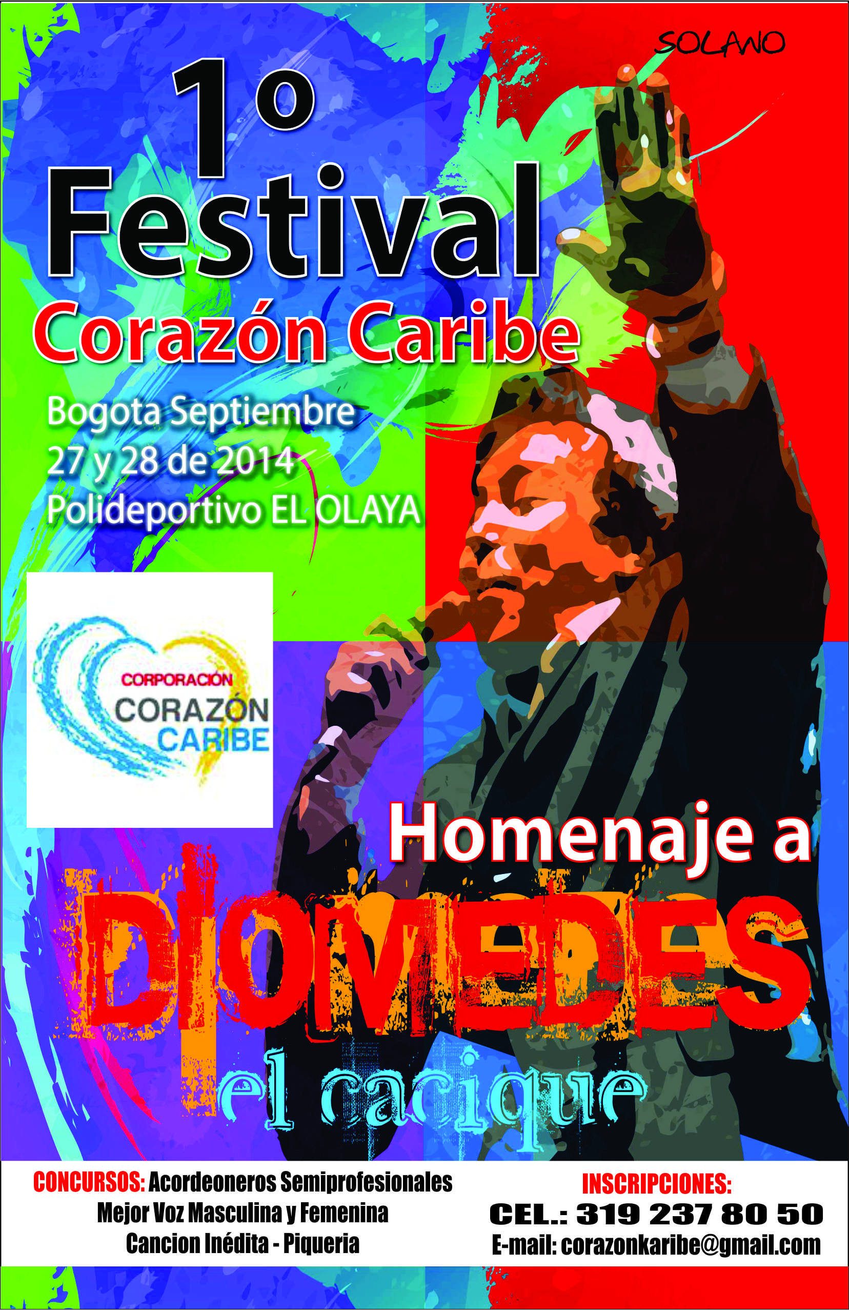Afiche Promocional Festival Corazón Caribe