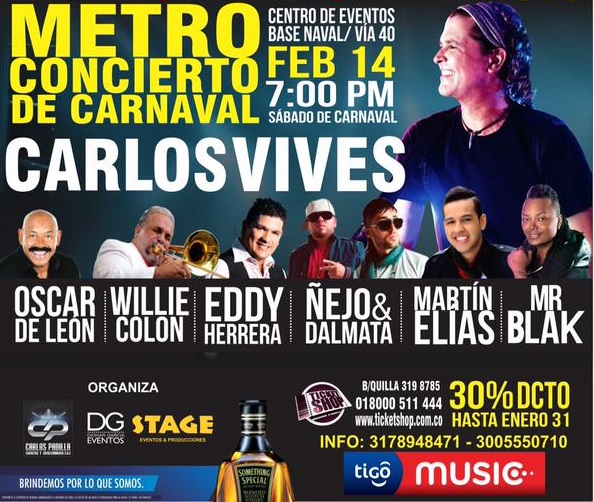 metro concierto de carnaval barranquilla 2015