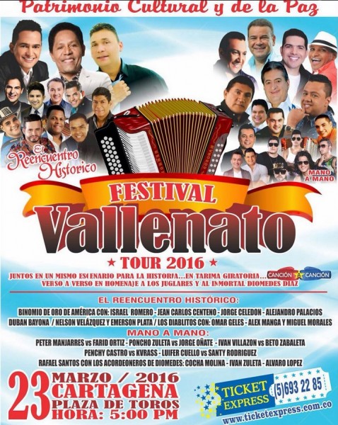 festival vallenato tour - cartagena