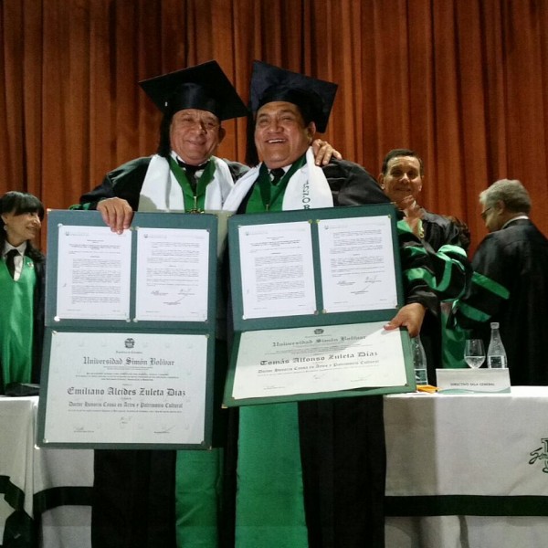 Poncho y Emiliano Zuleta Doctor Honoris